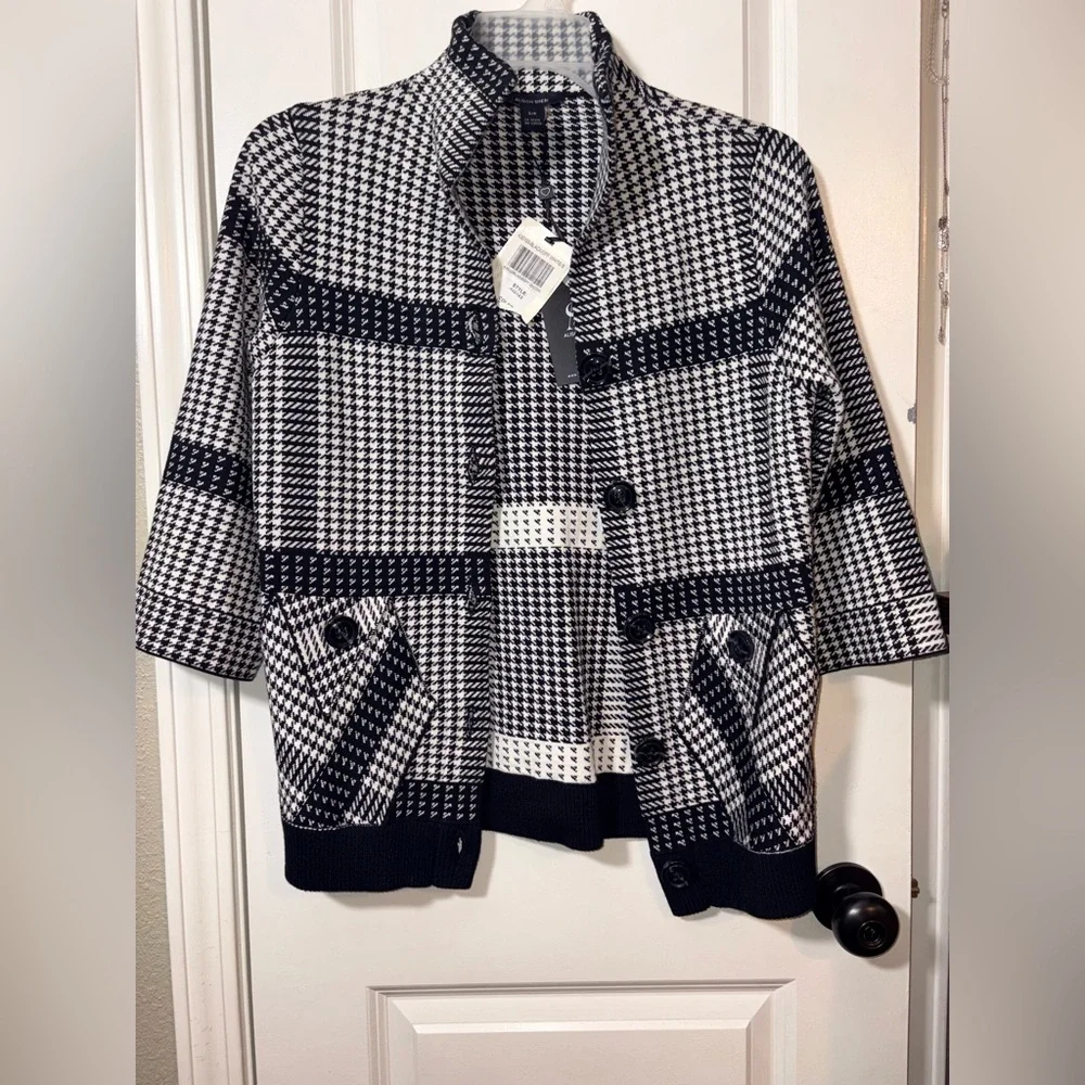 Alison Sheri Houndstooth Knit Jacket – NWT - Picture 9 of 10